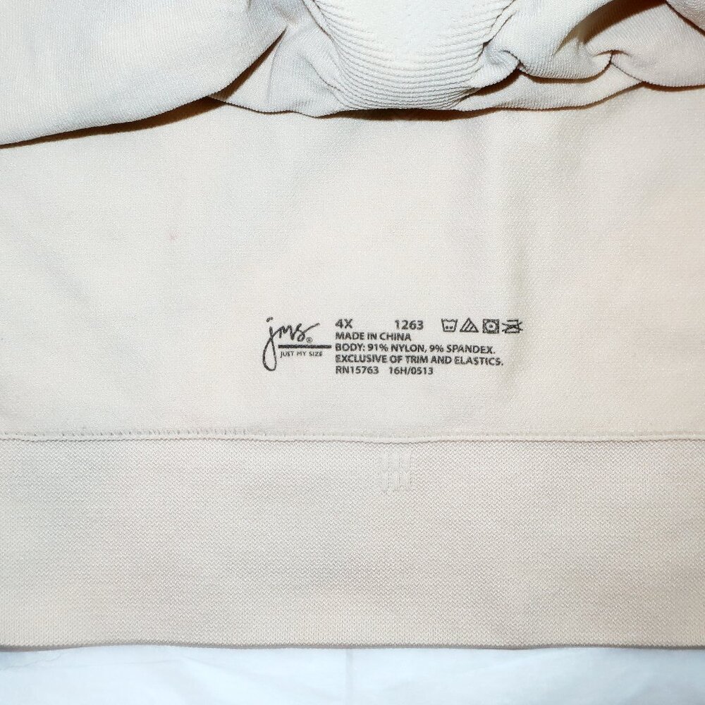 2 NEW 4X HANES JMS BRA Pure Comfort Seamless Bralette Just My Size # 1263 Nude - Picture 4 of 4
